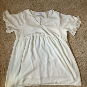 Chic Cream Women's Blouse